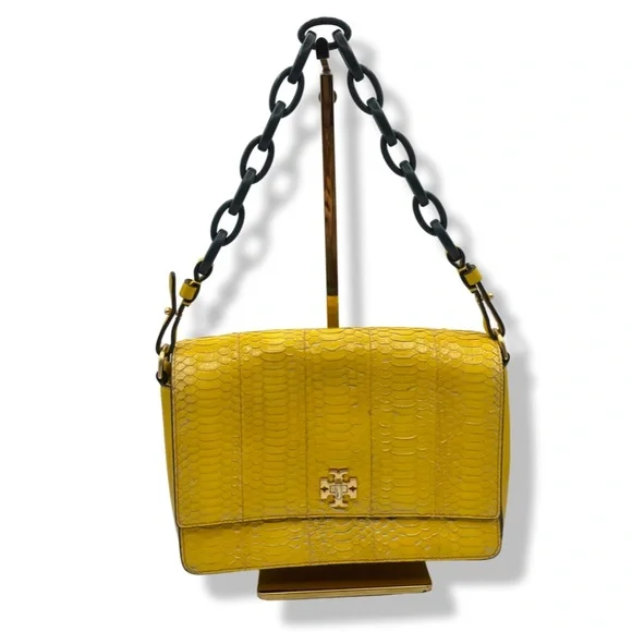 Tory Burch Mustard Mini Bag with Gold Accents - Picture 2 of 10